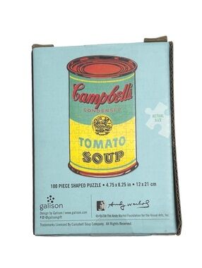Andy Warhol Tomato Soup Mini Shaped Puzzle
